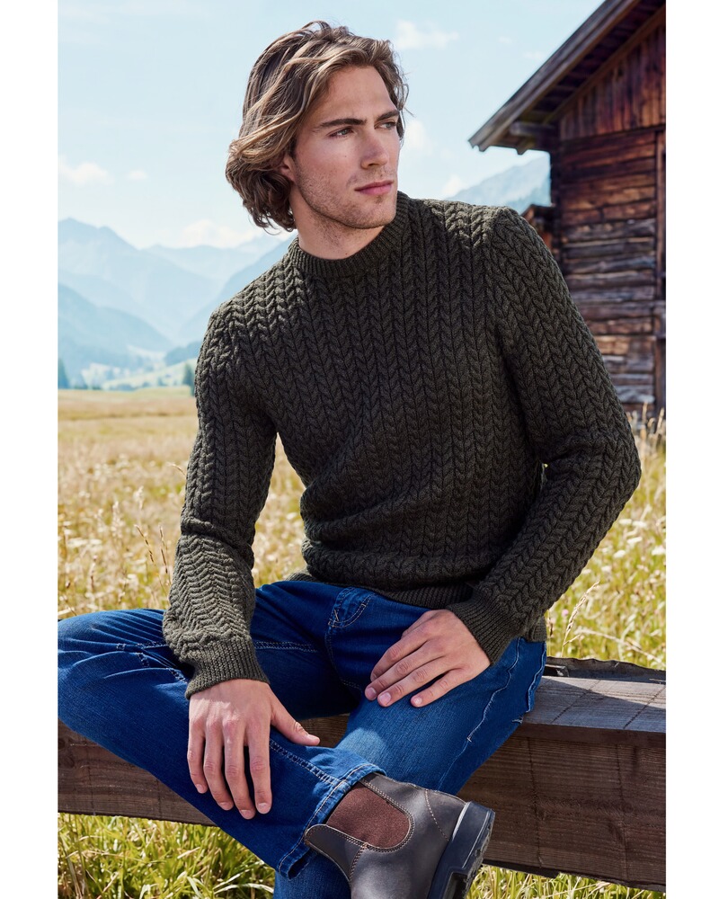 Zopfstrickpullover Nevio, Stapf