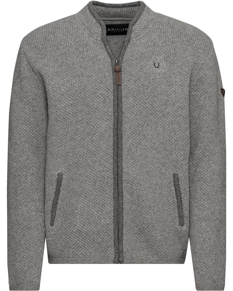 Strickjacke mit Reissverschluss