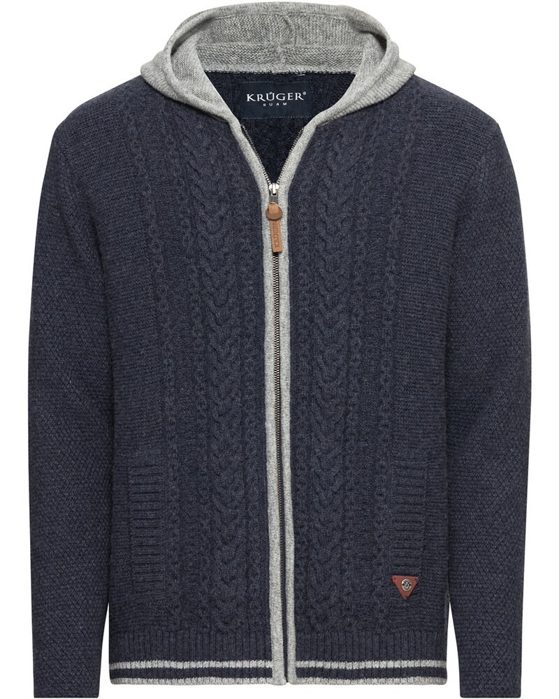 Strickjacke mit Reissverschluss