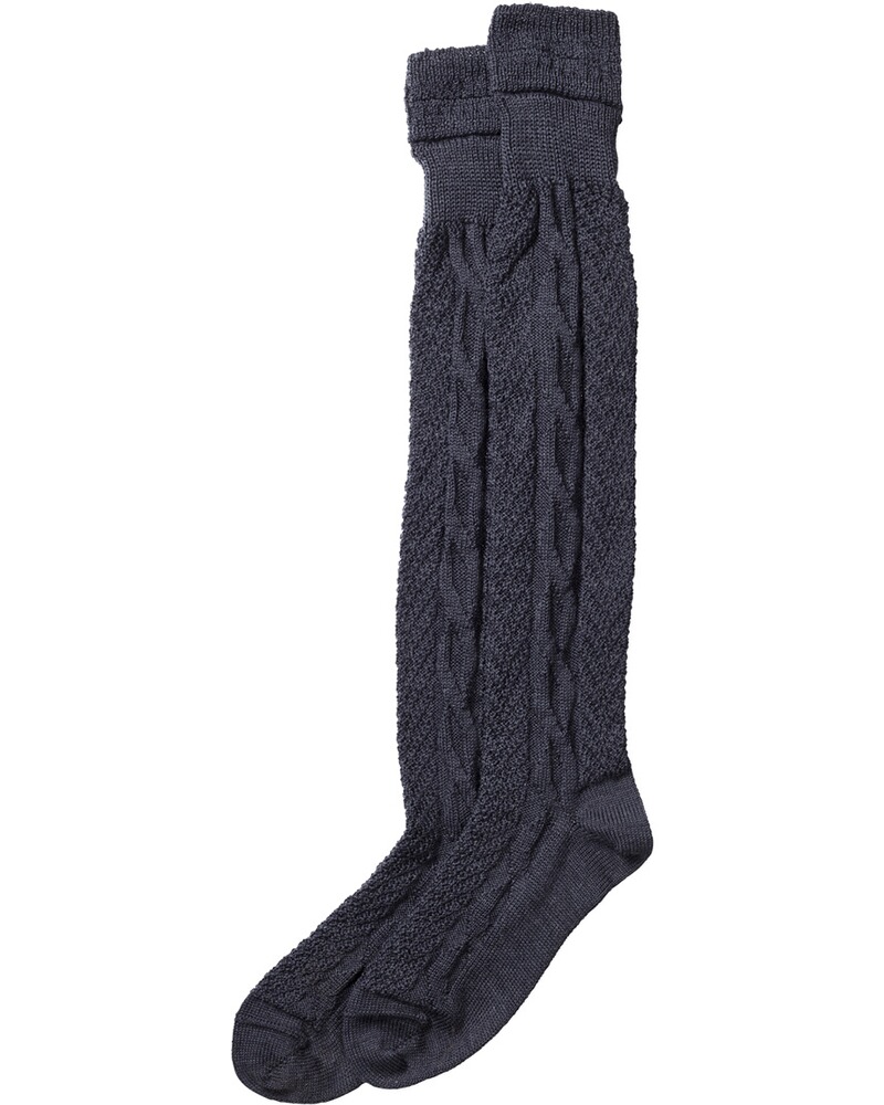 Kniestrumpf mit Umschlag