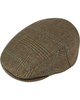 Surrey Men's Tweed Waterproof Flat Cap, Alan Paine