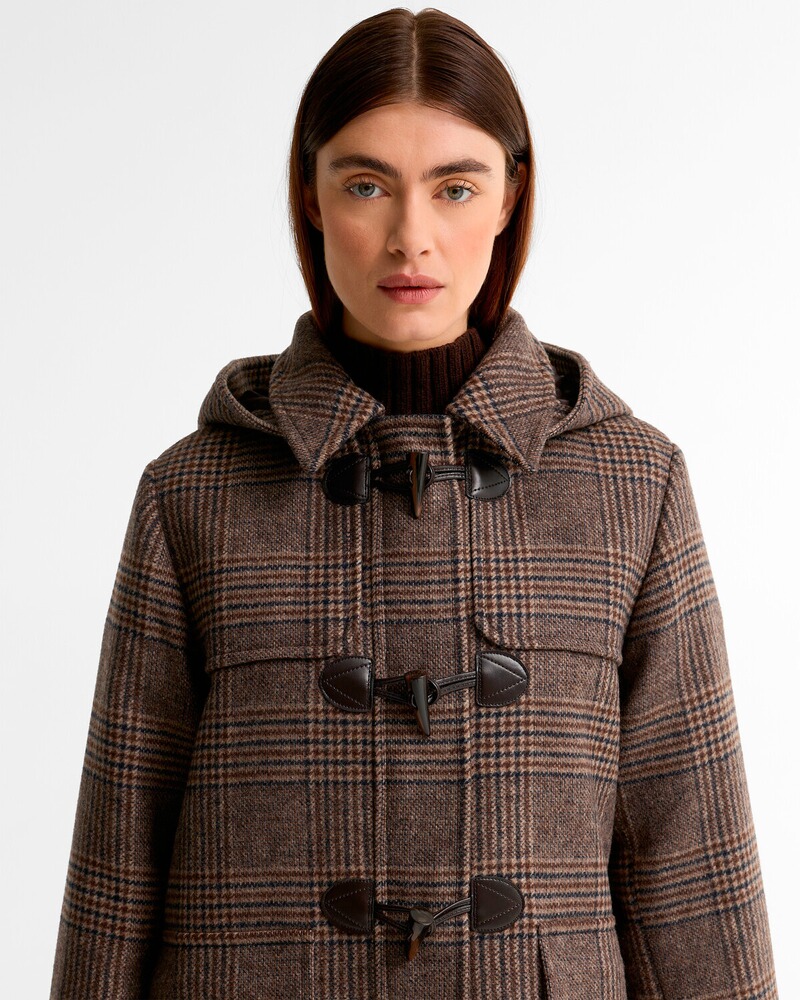 Dufflecoat Melody Check Wool, Barbour