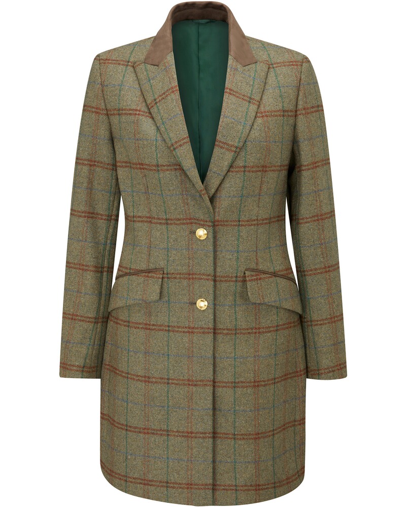 Mantel Tweed Water Repellent Mid-Thigh Coat