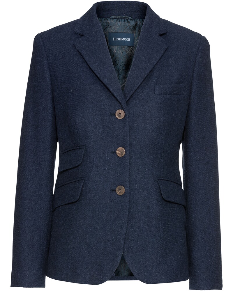 Tweedblazer mit Lodenkontrast