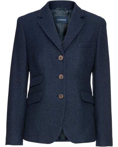 Tweedblazer mit Lodenkontrast, HIGHMOOR
