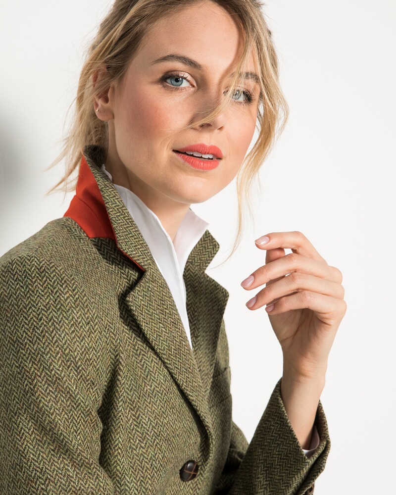 Fischgrat-Tweedblazer, HIGHMOOR