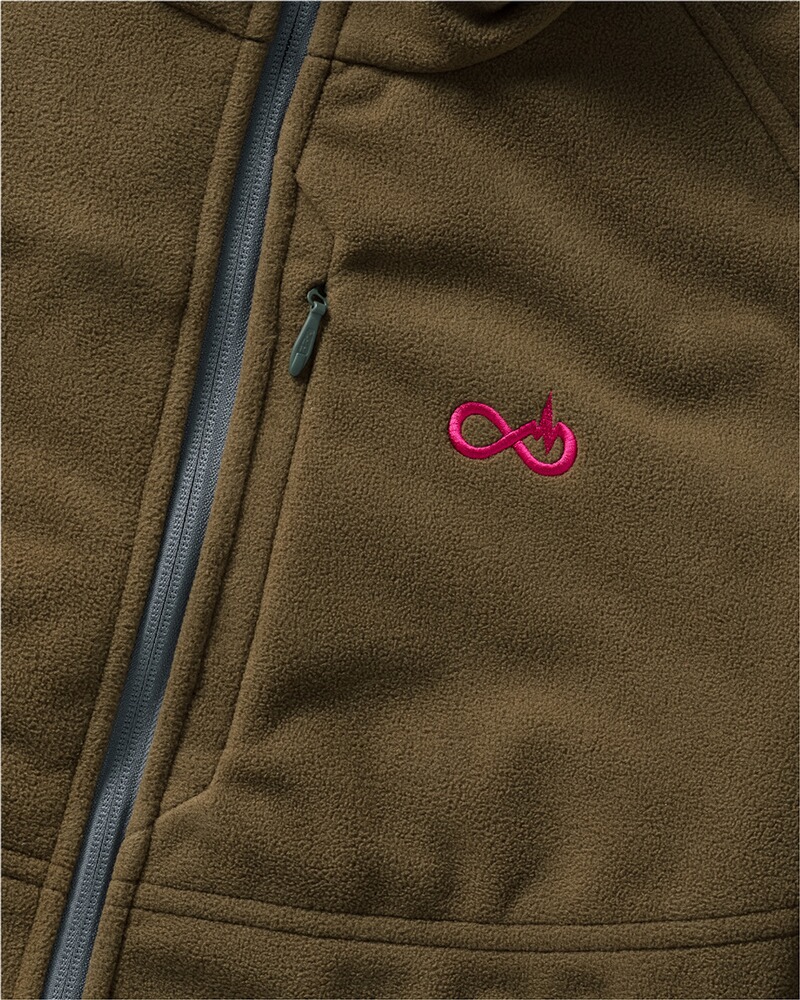 Damen Wendefleecejacke HELIX, Merkel Gear