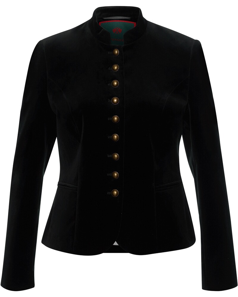 Kurze Samtjacke
