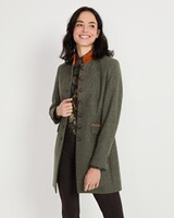 Tweed-Gehrock mit Samtdetails, REITMAYER