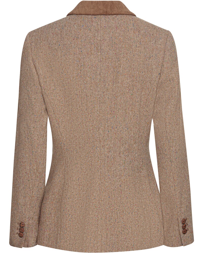 Fischgrat-Blazer mit Cordkragen, REITMAYER