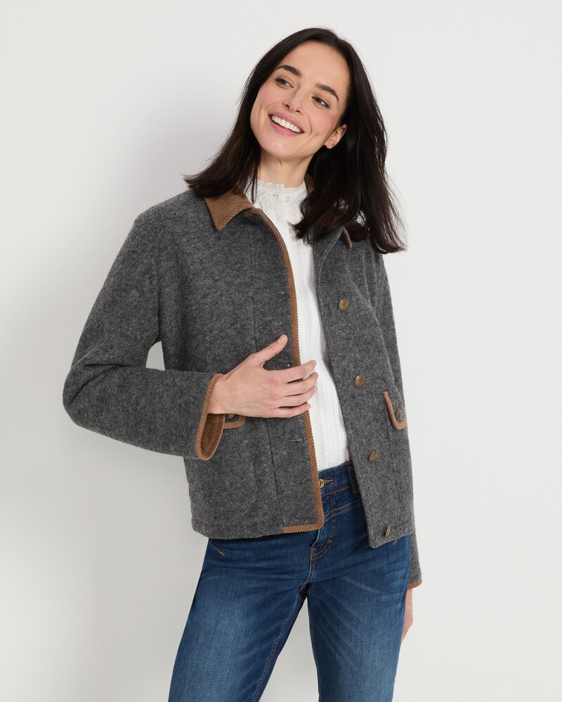 Jacke mit Cordkragen, REITMAYER