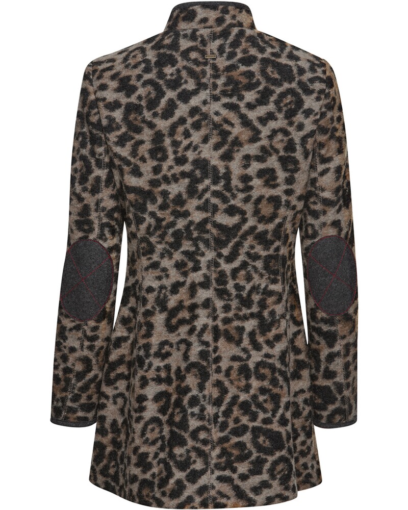 Gehrock mit Leopardenmuster, White Label