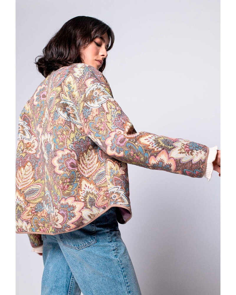 Jacquard-Jacke, White Label