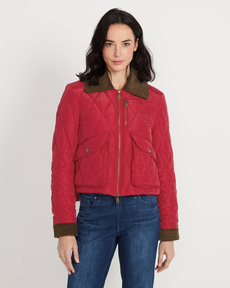 Kurze Steppjacke mit Cord, Brigitte von Schönfels