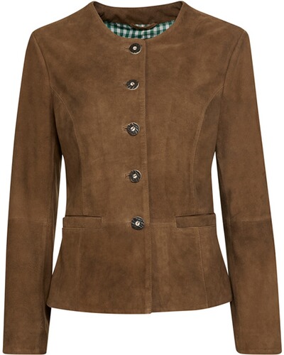 Kragenlose Lederjacke, Luis Steindl