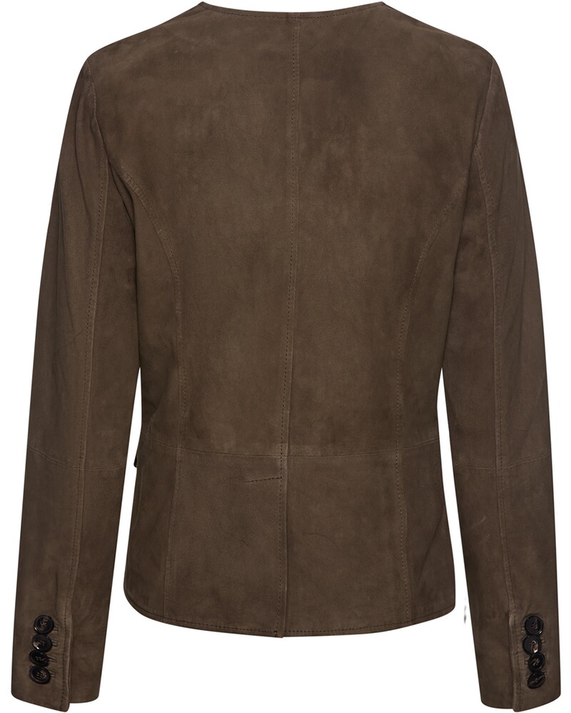 Kragenlose Lederjacke, HIGHMOOR