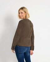 Kragenlose Lederjacke, HIGHMOOR