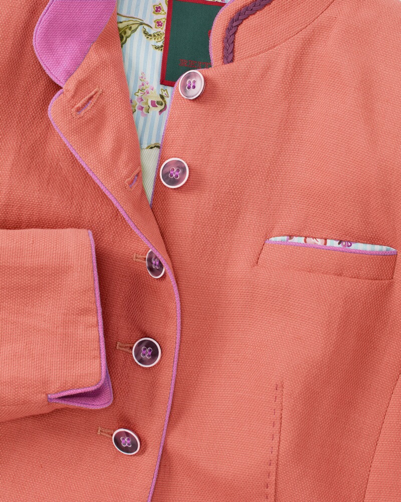 Stehkragenjacke mit Kontrast, REITMAYER