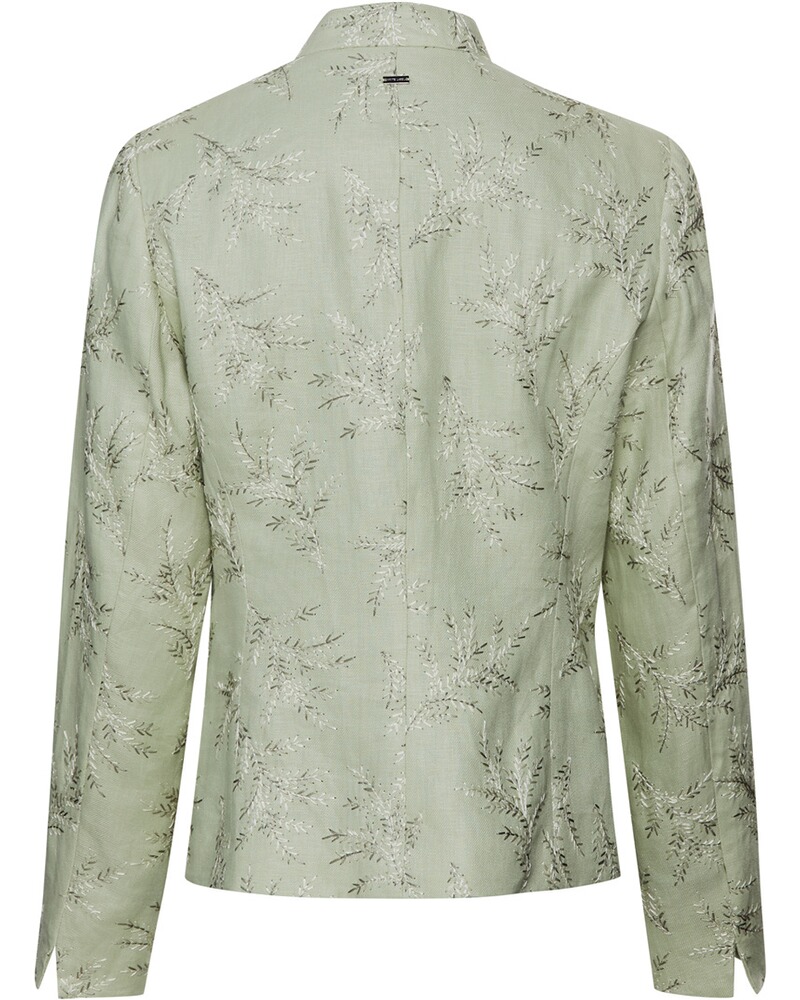 Leinen-Stehkragenjacke, White Label