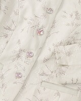 Leinen-Stehkragenjacke, White Label