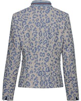 Stehkragenjacke mit Leopardenmuster, White Label