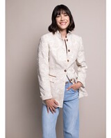 Bestickter Jacquard-Gehrock, White Label