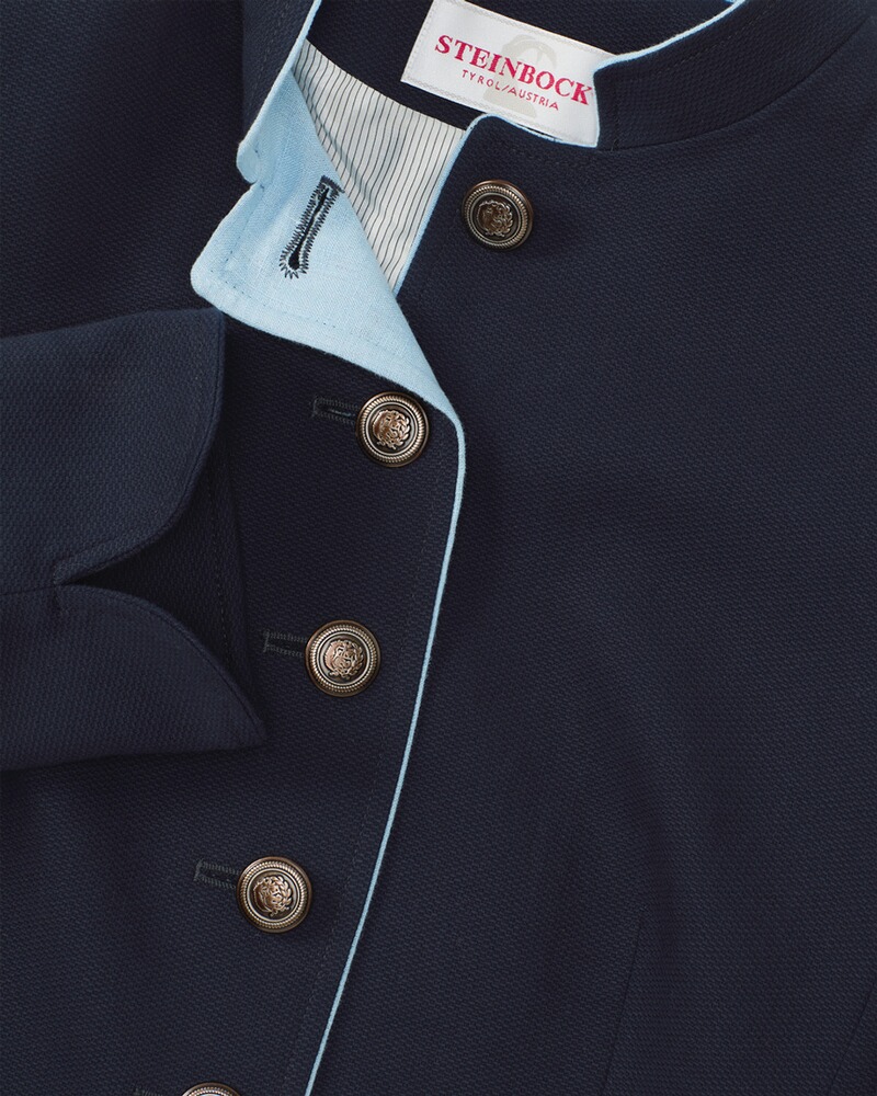 Piqué-Stehkragenjacke, CREATION BAUER