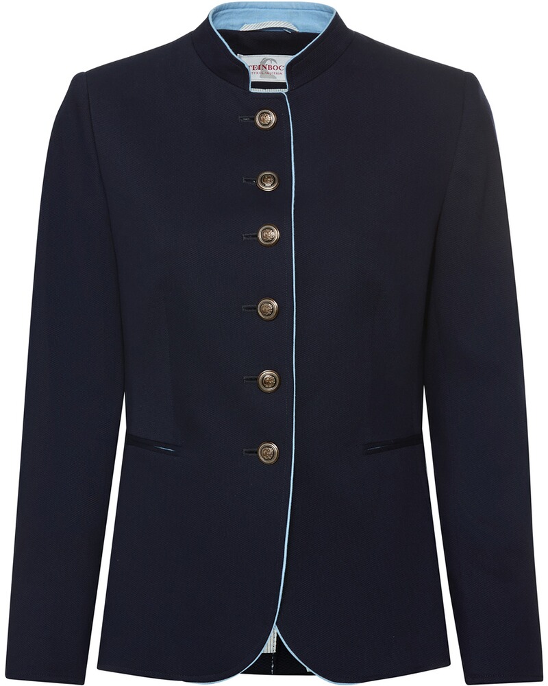 Piqué-Stehkragenjacke