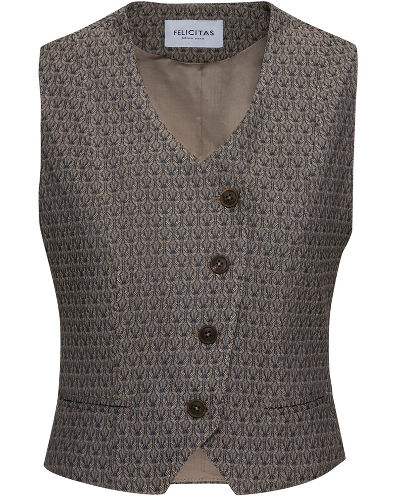 Jacquard-Weste Wanessa