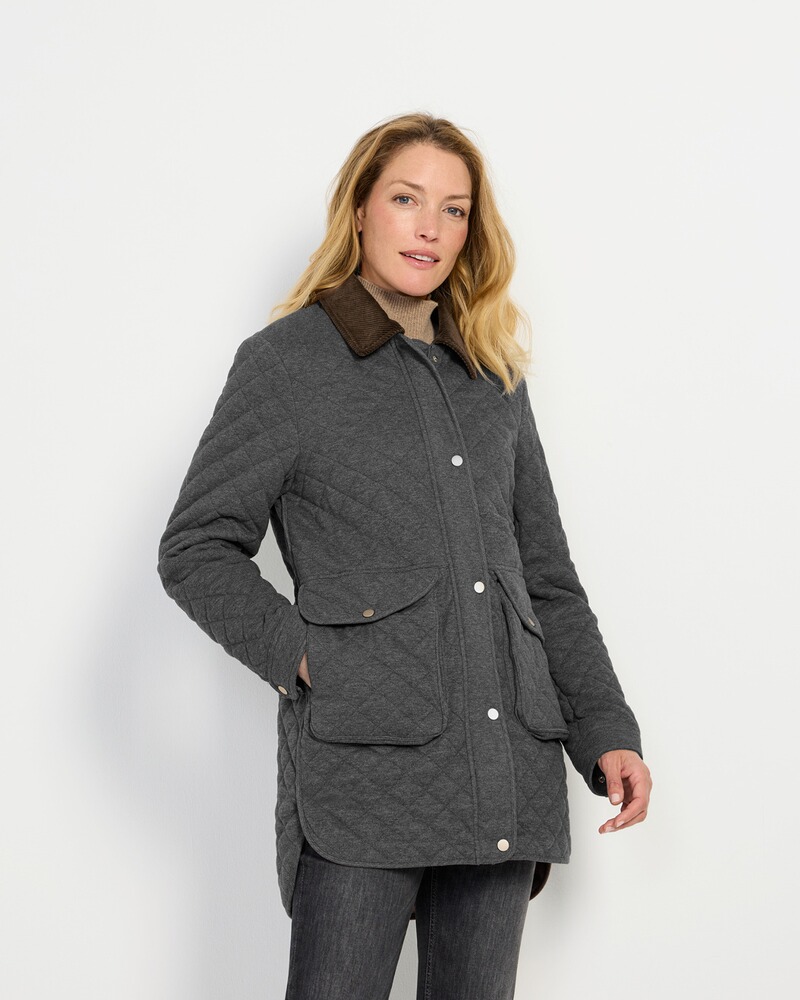 Steppjacke mit Cordkragen, Brigitte von Schönfels