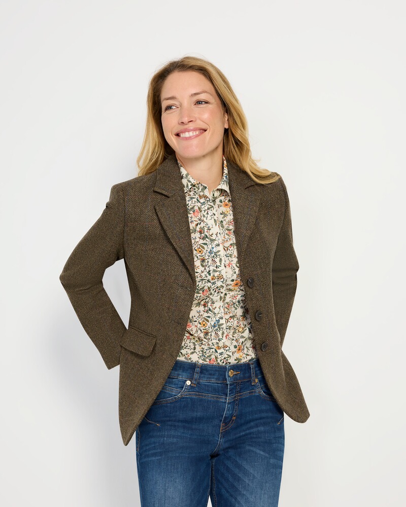 Shetland-Tweed-Blazer, Brigitte von Schönfels