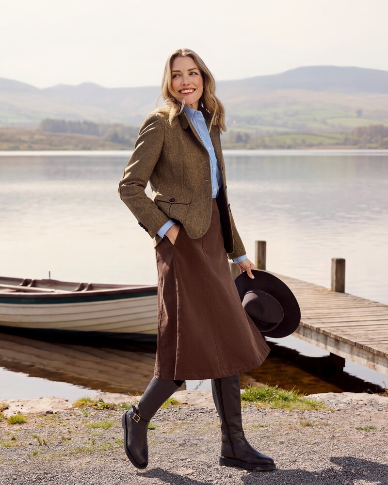 Fischgrat-Tweedblazer, HIGHMOOR
