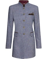 Tweed-Gehrock mit Samtdetails, REITMAYER
