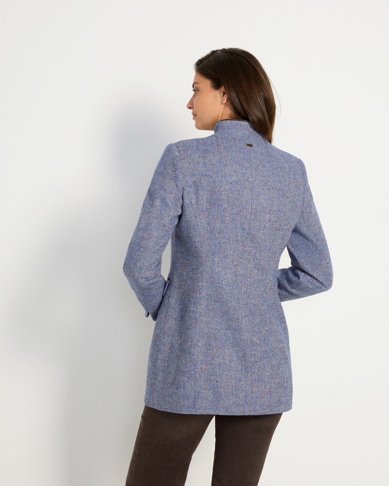 Tweed-Gehrock mit Samtdetails, REITMAYER
