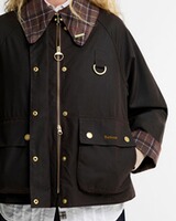 Wachsjacke Icons Tartan Collar Spey, Barbour