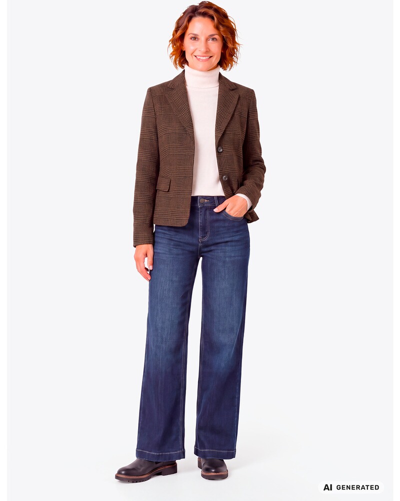 Glencheck-Blazer, White Label