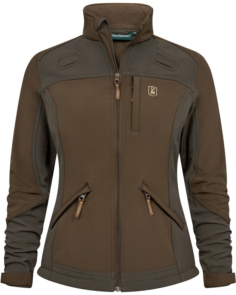 Da.Softshelljacke Roja braun-oliv,Gr.48