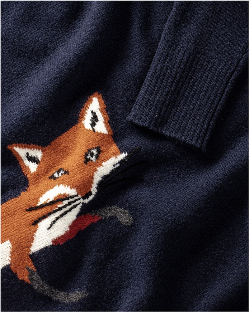 Strickkleid mit Fuchs, HIGHMOOR
