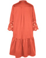 Stufenkleid mit Lochstick, White Label