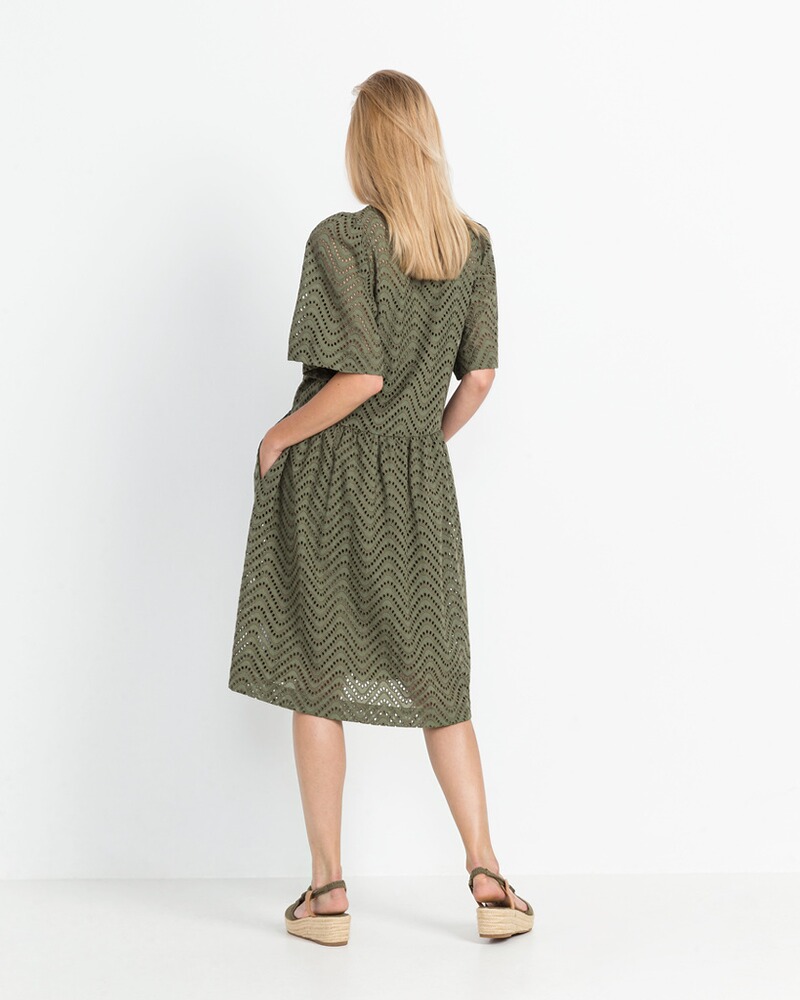 Kleid mit Lochmuster, UTG
