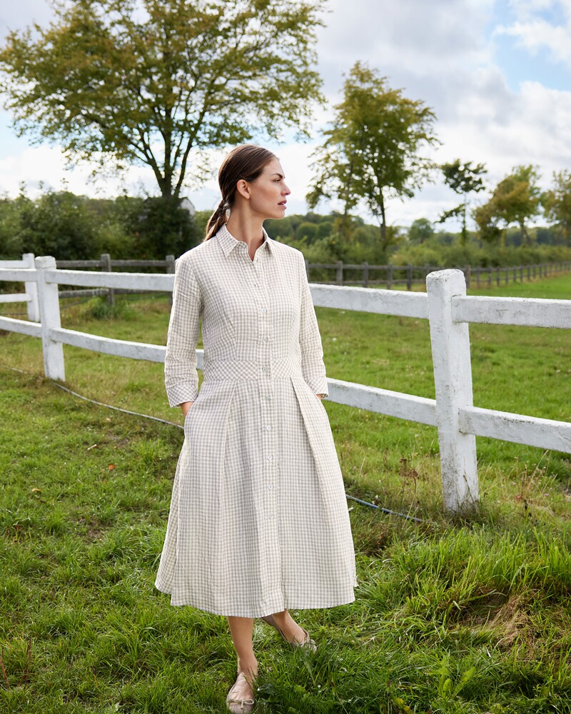 Hemdblusenkleid mit Vichykaro, HIGHMOOR