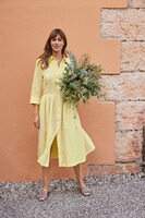 Leinenkleid mit Biesen, HIGHMOOR