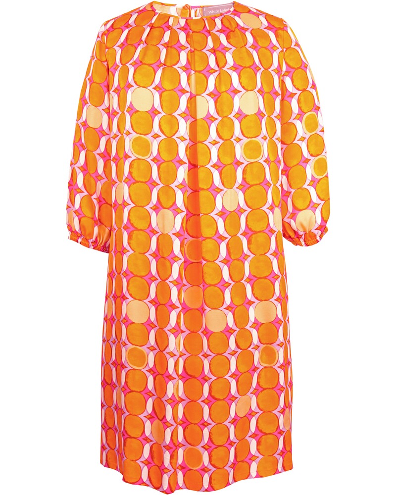 Midi-Kleid mit Retro-Muster