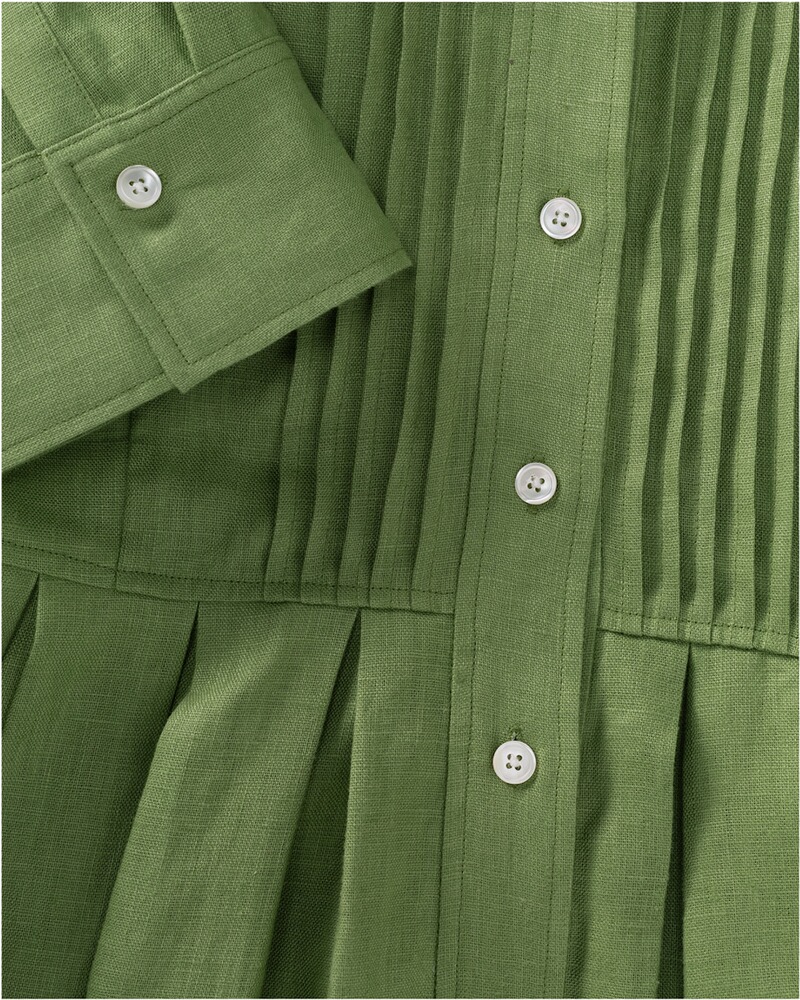 Leinenkleid mit Biesen, HIGHMOOR