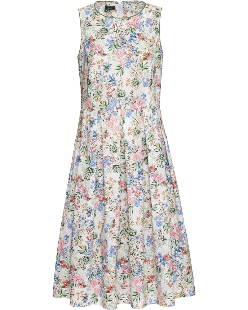 Ärmelloses Kleid mit floralem Allover