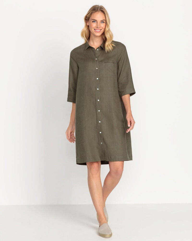 Leinen-Hemdkleid, In Linea