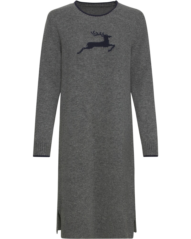 Strickkleid mit Hirsch