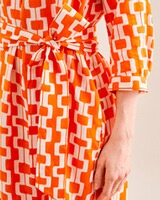 Seid. Tunikakleid orange-gem., UTG