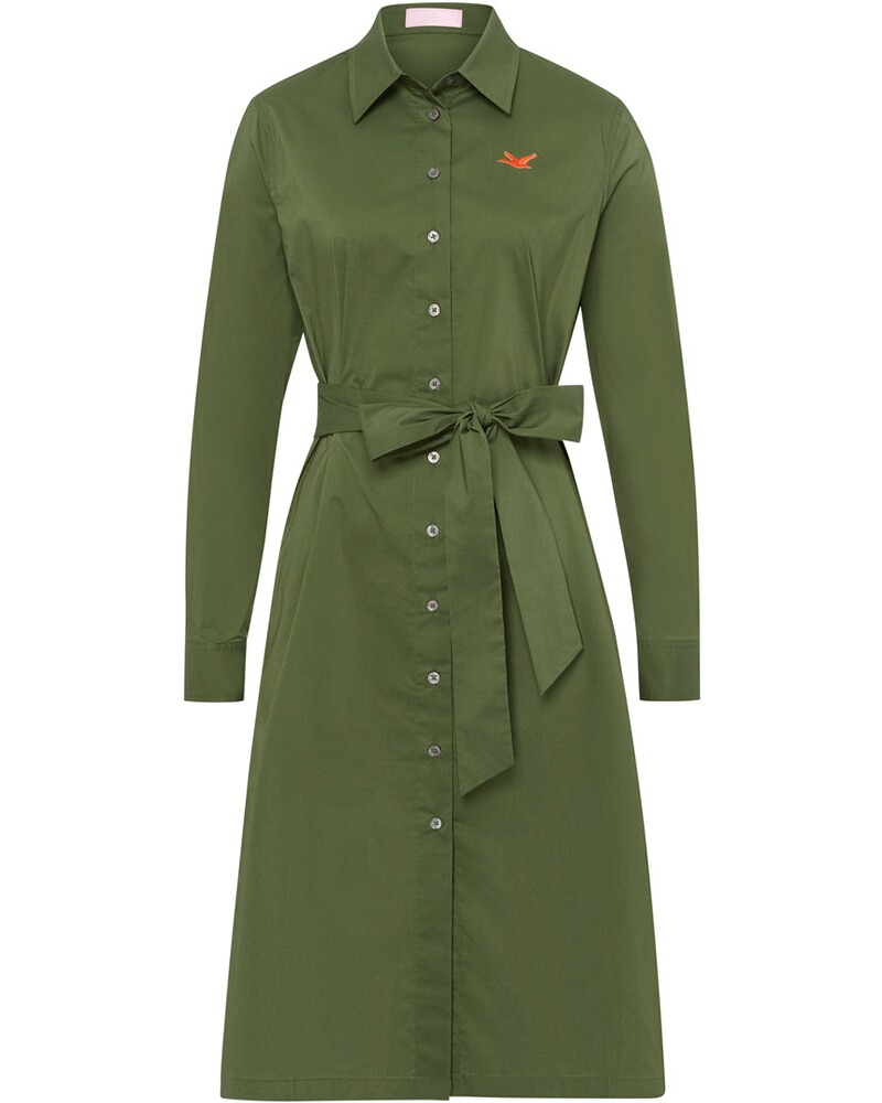 Hemdblusenkleid mit Bindegürtel