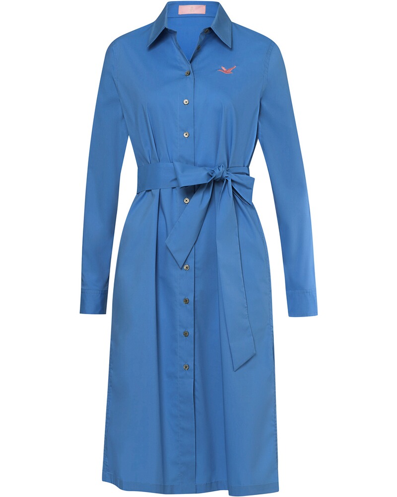Hemdblusenkleid mit Bindegürtel
